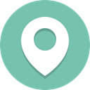 location, navigation, pin MediumAquamarine icon