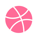 dribbble, Basketball, Game, sport, Brand HotPink icon