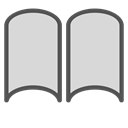 paper, Book, Brand, shape Gainsboro icon