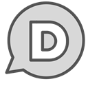 Letter, Brand, single, d, Chat, Circle Gainsboro icon