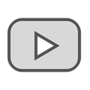 video, media, Social, play, youtube Gainsboro icon