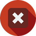 cross, cancel, unchecked, multiply, signs, mathematics, maths Firebrick icon