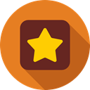 Favorite, Favourite, interface, rate, signs, star, shapes Chocolate icon