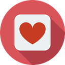 Like, loving, Peace, signs, Heart, interface, lover, shapes IndianRed icon