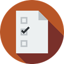 paper, interface, list, vote, Election, Election Icons, Lists, Chcklist, pencil, signs, voting Sienna icon
