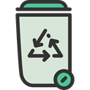 recycle bin, Can, Trash, Bin, Garbage, Ecology And Environment, Tools And Utensils Gainsboro icon