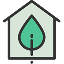 real estate, buildings, Ecology And Environment, Eco House, Construction, Home, Ecological Gainsboro icon