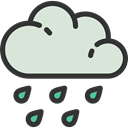 Storm, rainy, Rain, sky, Ecology And Environment, weather, meteorology Gainsboro icon