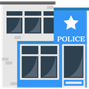 Police Station, Prison, buildings, jail, police DarkSlateGray icon
