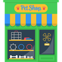 Pet Shop, buildings, real estate, Building, urban MediumSeaGreen icon