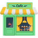 hot drink, Building, Coffee Shop, buildings, Coffee Machine, Cafe LightGreen icon