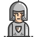 Protection, helmet, knight, people, Armour, Avatar, medieval Black icon