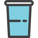 drink, soda, Food And Restaurant, Plastic Cup, drinks, food SkyBlue icon