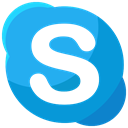 Social, media, Skype, network, online, Communication DodgerBlue icon