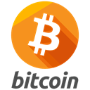 payment, Finance, method, online, Bitcoin, Logo DarkOrange icon