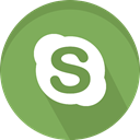 network, Logo, media, Social, Skype DarkSeaGreen icon