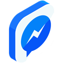 network, Chat, online, Messenger, media, Social, Communication DodgerBlue icon