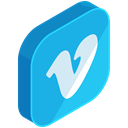 media, Communication, Social, Vimeo, network, internet DeepSkyBlue icon