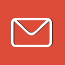 mails, envelopes, red, envelope, interface, mail, Message Chocolate icon