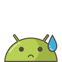 robot, Android, tear, Emoji, Mobile, sad, mood Black icon