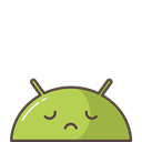 mood, sad, robot, Emoji, Mobile, Android Black icon