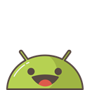 Android, successful, Mobile, smile, Emoji, happy, mood Black icon