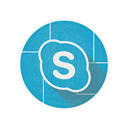 Social, media, Call, Skype LightSeaGreen icon
