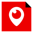 Logo, Brand, media, Periscope, Social Red icon