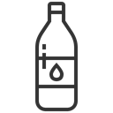 water, beverage, drink, mineral, glass Black icon