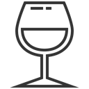 White, wine Black icon