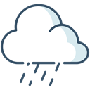 wet, Rain, weather, Cloud Black icon