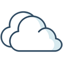 Clouds, Overcast, winter, weather Black icon