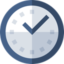 Clock, watch, miscellaneous, square, tool, Tools And Utensils, time Gainsboro icon