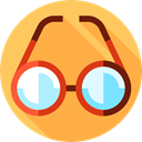 Ophthalmology, optical, eyeglasses, reading glasses, Glasses, miscellaneous, vision SandyBrown icon