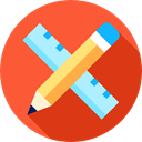 Edit, settings, Tools And Utensils, pencil, tool, ruler, education Tomato icon