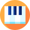 Keys, musical instrument, piano, Orchestra, Keyboard, Music And Multimedia, music SandyBrown icon