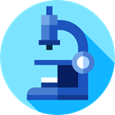 microscope, Tools And Utensils, science, Observation, education, scientific, medical LightSkyBlue icon