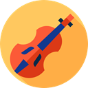 String Instrument, Music And Multimedia, musical instrument, Violin, Orchestra, music SandyBrown icon
