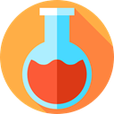 chemical, science, flask, Test Tube, education, Chemistry, Flasks SandyBrown icon