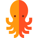 Octopus, Animal, Sea Life, Aquatic, Animals, Aquarium DarkOrange icon