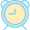 Clock, miscellaneous, time, Tools And Utensils, alarm clock Bisque icon