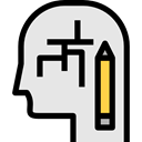 people, Thinking, ideas, learning, Development, education Gainsboro icon