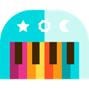 Keys, Music And Multimedia, music, musical instrument, Orchestra, piano, Keyboard DarkTurquoise icon