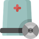 doctor, Surgeon, hat, Healthcare And Medical DarkGray icon