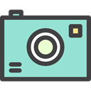 digital, technology, electronics, photograph, picture, photo camera LightBlue icon