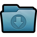 Arrow, mac, Folder, Import, documents, download SteelBlue icon