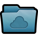 icloud, Cloud, mac, Folder, Cloud storage, storage SteelBlue icon