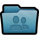 network, Folder, mac, share SteelBlue icon