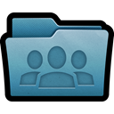 Folder, mac, group, documents, Users, team SteelBlue icon