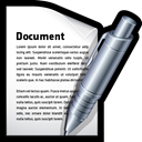 Edit, write, create, word, document Black icon